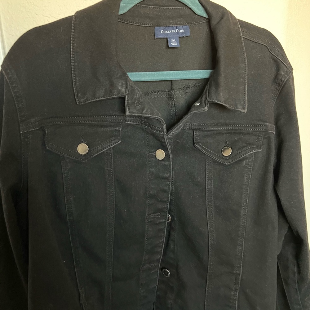 Charter Club Dark Denim Jacket